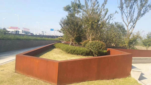 番阳镇耐候钢挡土墙
